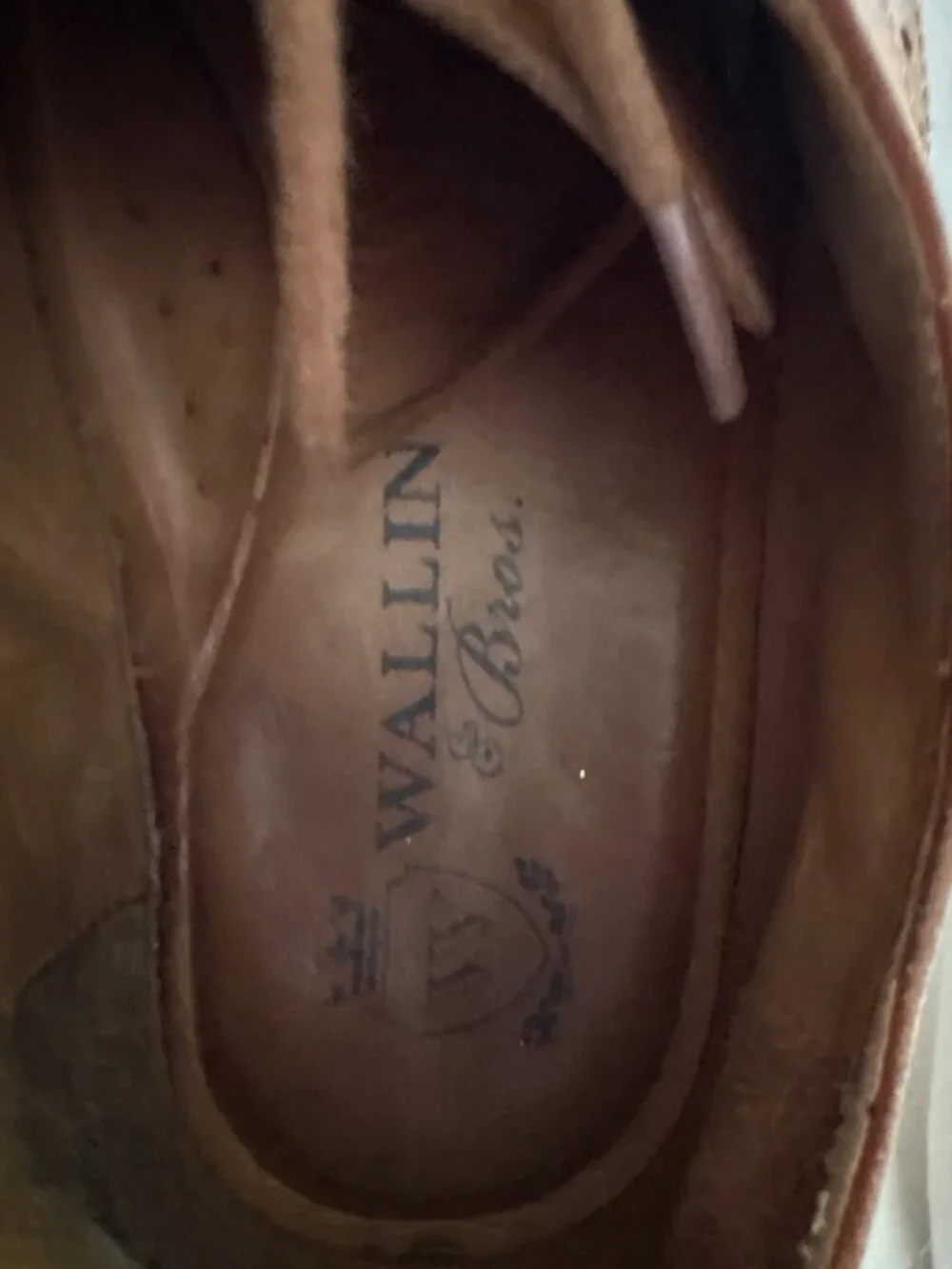 Wallin & Bros Mens Brown Leather Wingtip Oxford Shoes Size 10.5 Made In Brazil